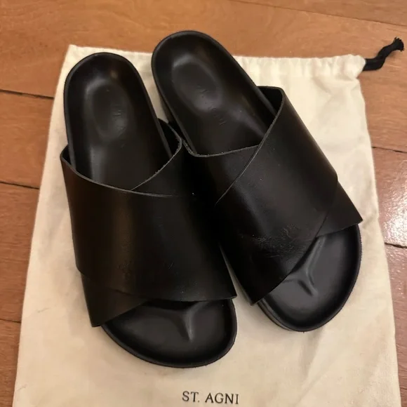 St Agni - crossover strap platform sandal - Picture 5 of 10